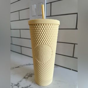 Starbucks China Studded Tumbler Cup ‘Butter Yellow’